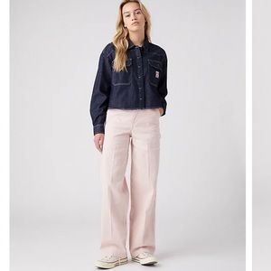 WRANGLER CASEY JONES CARPENTER IN PINK HICKORY SZ 30 x 31